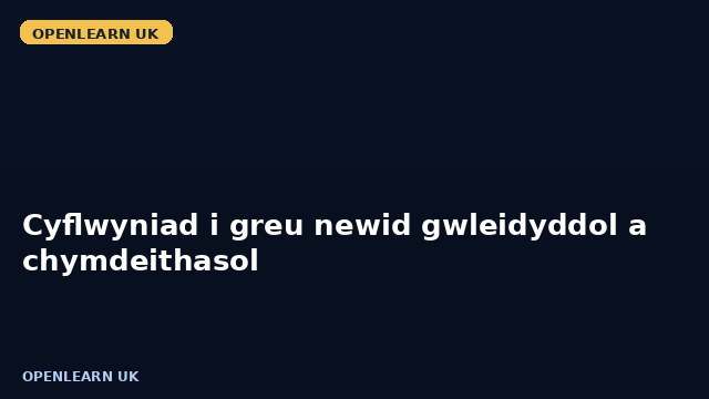 Cyflwyniad i greu newid gwleidyddol a chymdeithasol